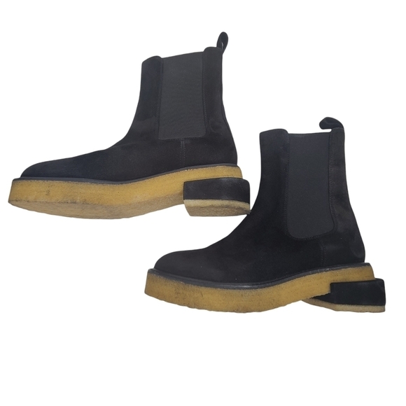 NEW FRAME Le Canon Chelsea Platform Boot Black Sz 8 - Picture 10 of 12